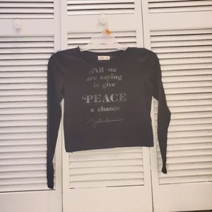 Womens cropped top shirt